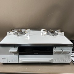2023年製 Rinnai リンナイ グリル付きガステーブル LPガス 左強火力　ガスコンロ クリスタルコート ETS65AWK38R3G