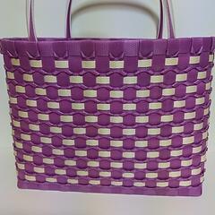 セール　M　赤紫ねじり編み