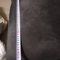 ニトリ　大型ソファ　グレー