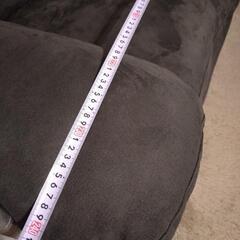 ニトリ　大型ソファ　グレー