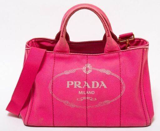 PRADA カナパ ファブリック ハンドバッグ 品番p23-255