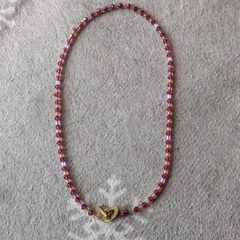 846 ネックレス　ピンク　45cm