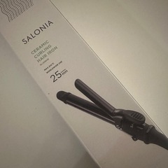 SALONIA サロニア セラミック カール ヘアアイロン 25...