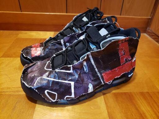新品NIKE ナイキ AIR MORE UPTEMPO 96 エア モア アップテンポ 96\n型番：DJ4633-010\nサイズ：27.0cm\nカラー：BLACK/WHITE-CHILE RED-GLACIER BLUE