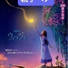 【ネット決済・配送可】映画　ディズニー　ウィッシュ　ムビチケ　親子ペア