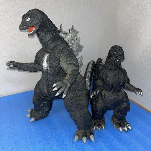 希少 1988年 BANDAI バンダイ KING OF THE MONSTERS 特大 ゴジラ フィギュア ソフビ MADE IN JAPAN GODZILLA  1991 ゴジラ ビッグサイズ ソフビ バンダイ 東宝 「 ゴジラ VS キングギドラ 」 ギドゴジ 特撮 大型 フィギュア