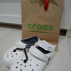 新品 ）クロックス crocs【キッズ ボア】19.5cm 