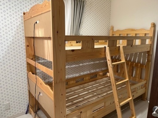 【決まりました】木材二段ベッド