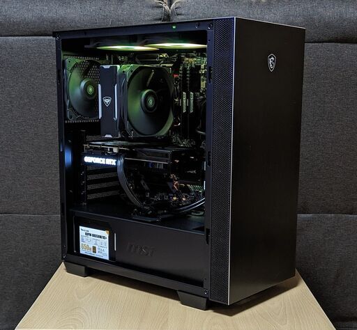 RTX4060Ti＆Ryzen8コアCPU　シックで高級感のあるゲーミングPC