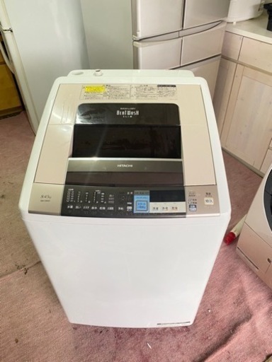 北九州市内配送無料　保証付き　日立 HITACHI BW-D8SV N [ビートウォッシュ たて型洗濯乾燥機（8.0kg） 自動お掃除搭載 シャンパン]