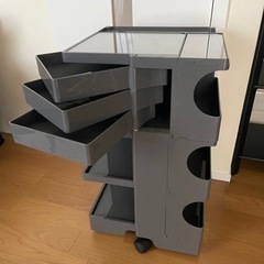 ボビーワゴン　3段3トレイ　トルネードグレー　美品