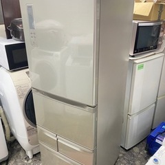北九州市内配送無料　保証付き　東芝 TOSHIBA GR-E43G-NU [冷蔵庫（427L・右開き） ブライトシャンパン VEGETA(ベジータ)]