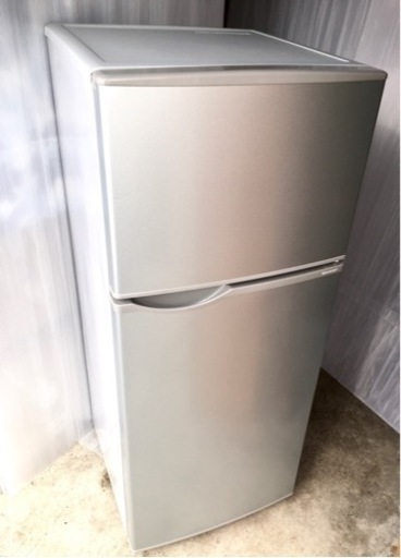 Tc594●シャープ 2ドア ノンフロン冷凍冷蔵庫（SJ-H12B-S）容量118L 2017年製●USED