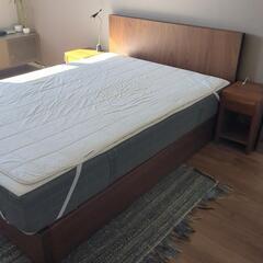 日本ベッド NIHON BED VINCENT ダブルベッド ウォルナット ３月中旬で出品受付終了