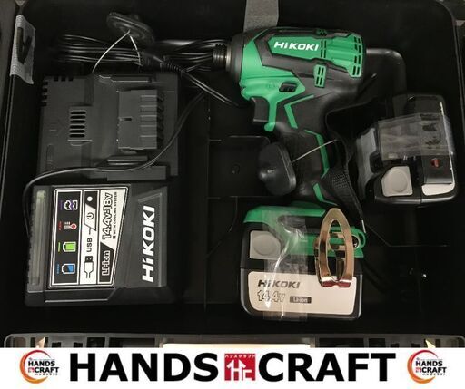 ✨ハイコーキ　中古美品　WH14DB　14.4V　インパクトドライバ　フルセット✨うるま市田場✨