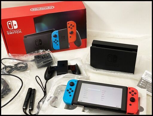 中古 ニンテンドースイッチ 2019 バッテリー強化版 ネオン 本体 Nintendo Switch 任天堂
