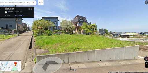 【売土地】清々とした東南角地！50万円！