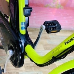 ❸5896子供乗せ電動アシスト自転車Panasonic26インチ良好バッテリー