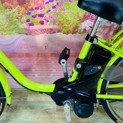 ❸5896子供乗せ電動アシスト自転車Panasonic26インチ良好バッテリー