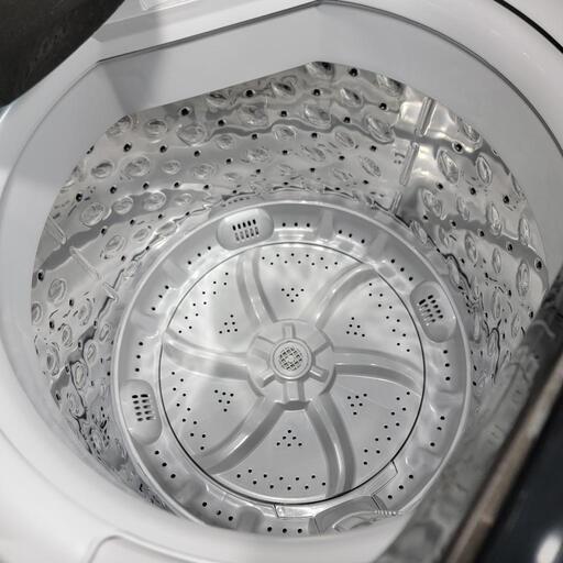 4958‼️配送設置は無料‼️最新2022年製✨ブラックインテリア✨6kg 洗濯機