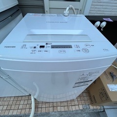 東芝　2019 4.5kg 洗濯機　動作ok