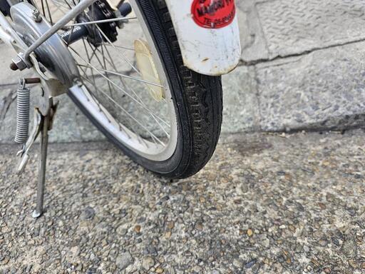 　ミニベロ自転車　２０インチ　カゴ　付き　白　配達可能