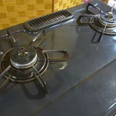 Paloma LPガス用 ガステーブル IC-N86KB-L 2017年製 左強火 幅59cm パロマ ガスコンロ プロパンガス LPガス 札幌市東区 新道東店