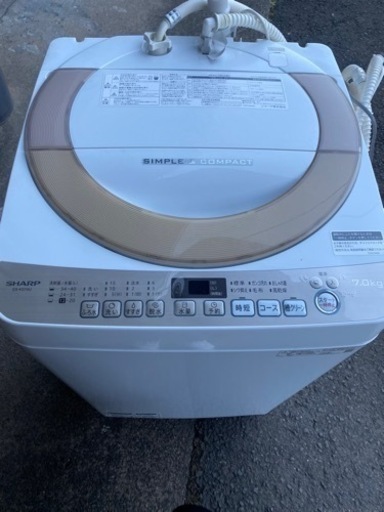 洗濯機2019年製SHAP7Kg