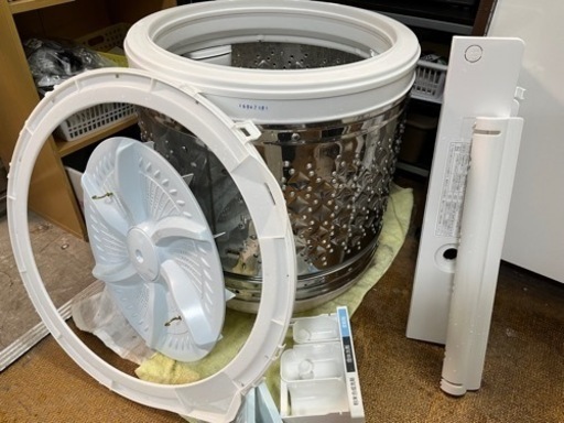 東芝 TOSHIBA ZABOON 全自動洗濯機 9Kg AW-9DH1 内部清掃済 2021年製 稼働OK！ ザブーン 中古美品 ④