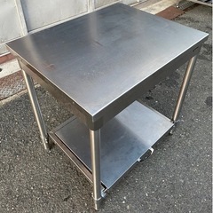 業務用 tanico 作業台 炊飯台付き 幅790×奥行600×高さ750 厨房機材 厨房機器 店舗用品 調理台 直接引き取り可 スライド台 炊飯用 大阪発