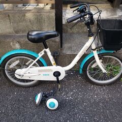 【ネット決済】子供　自転車　補助輪付属　16インチ