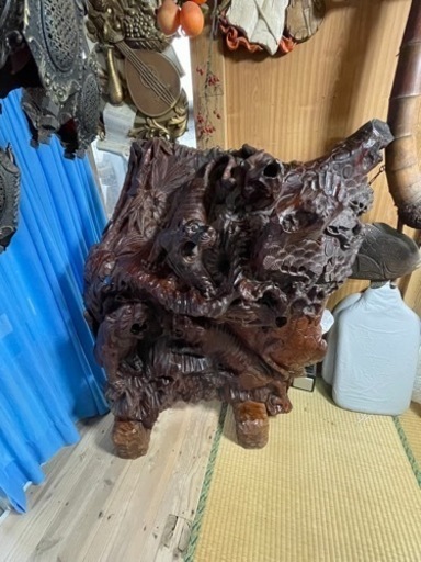 衝立(虎3頭)