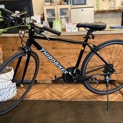 【新春SALE！アルミフレーム】3×7速　700×28cクロスバイク　ブラック