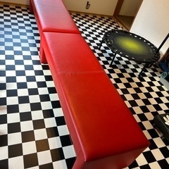 レザー(赤)椅子×2