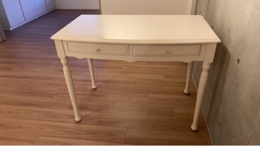 家具 テーブル 机 ホワイト アップタウンスタイル 100×55cm