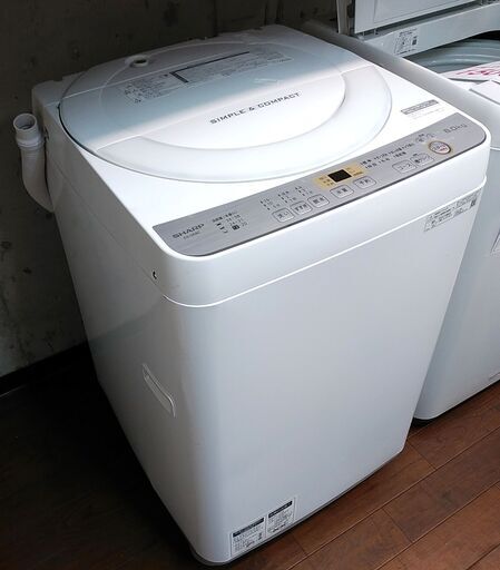 3か月間保証☆配達有り！15000円(税抜き）シャープ 6㎏ 全自動 洗濯機 2019年製