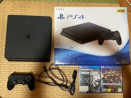 【取引終了】ps4 500GB ソフト２つ付き 動作問題なし
