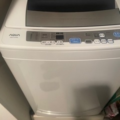 （受け渡し者決定）洗濯機　アクア　７リットル　2014年式