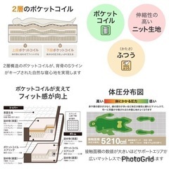 ダブルマットレス (Nスリープ プレミアムP2-02CR VH）