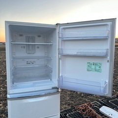 2017年製 冷蔵庫 三菱 MR-C34A-W MITSUBISHI 3ドア 335L