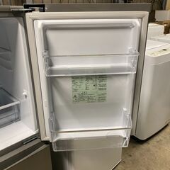 セール中！　中古 冷蔵庫 AQUA AQR-13M(S)     冷蔵庫 ブラッシュシルバー AQR-13M-S [2ドア /右開きタイプ /126L] 2024年式 配送費用は別途見積りにて可能[SA-437]
