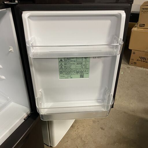中古冷蔵庫 Panasonic NR-B14BW-T 138L パーソナル冷蔵庫 2019年式 