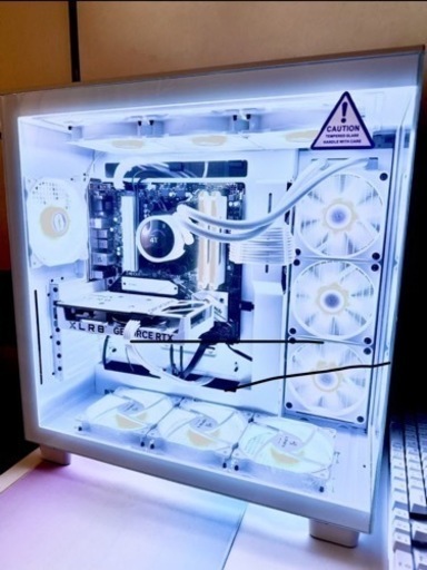 新品　ゲーミングPC Ryzen7 5700X/RTX4060/メモリ32GB/SSD1TB/HDD4TB/NZXT H9 flow/kraken 360 RGB/Windows11 ファン10個搭載　動画編集