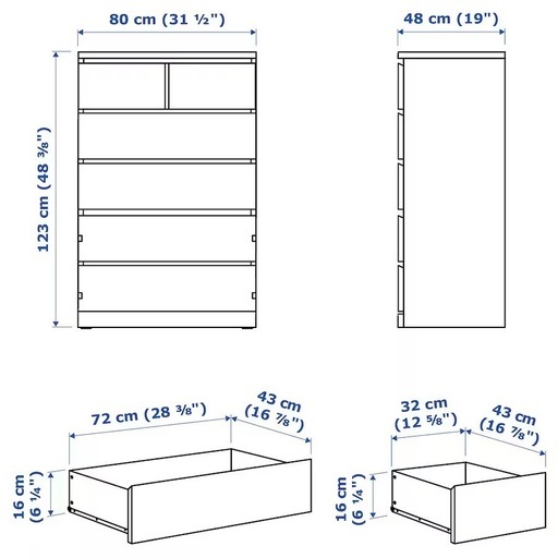 IKEA MALM マルム チェスト タンス