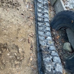 バックホーのゴムキャタ　ジャンク