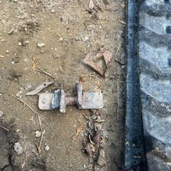 バックホーのゴムキャタ　ジャンク