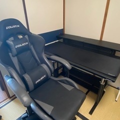 バウヒュッテ　デスク　サブデスク　ゲーミングチェア　セット