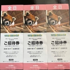 【緊急値下げ!】伊豆シャボテン動物公園のチケット３枚⭐︎