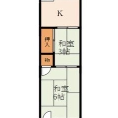 尼崎市2DK大物駅⭐️倉庫・事務所⭐️エアコン、冷蔵庫⭐️バイク・駐輪場 - 不動産