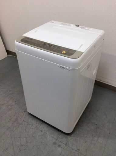 JT8022【Panasonic/パナソニック 6.0㎏洗濯機】美品 2018年製 NA-F60B11 家電 洗濯 簡易乾燥付